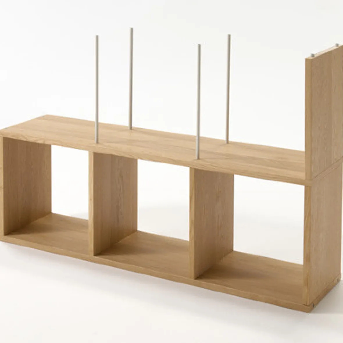Sale Muji Estantería adicional estrecha de roble con 3 estantes