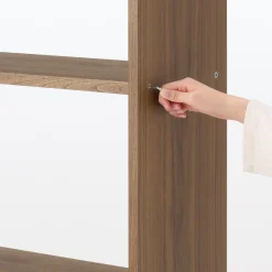 Hot Muji Estantería ancha de nogal con 2 estantes