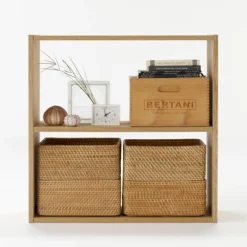 Best Muji Estantería ancha de roble con 2 estantes