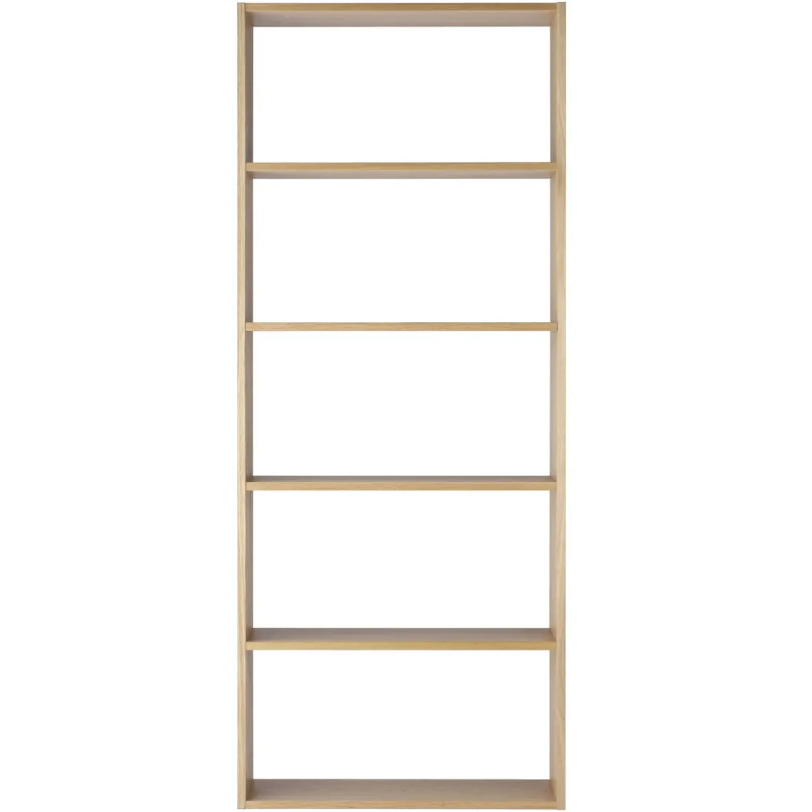 Discount Muji Estantería ancha de roble con 5 estantes