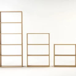 Discount Muji Estantería ancha de roble con 5 estantes