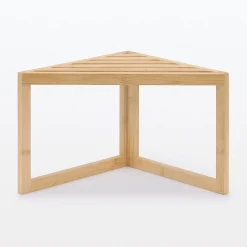 Hot Muji Estantería esquinera de bambú de 1 nivel