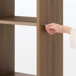 Online Muji Estantería estrecha de nogal con 5 estantes