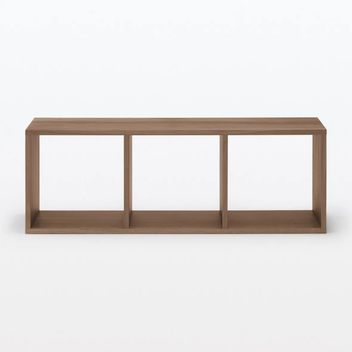 New Muji Estantería estrecha de nogal con 3 estantes