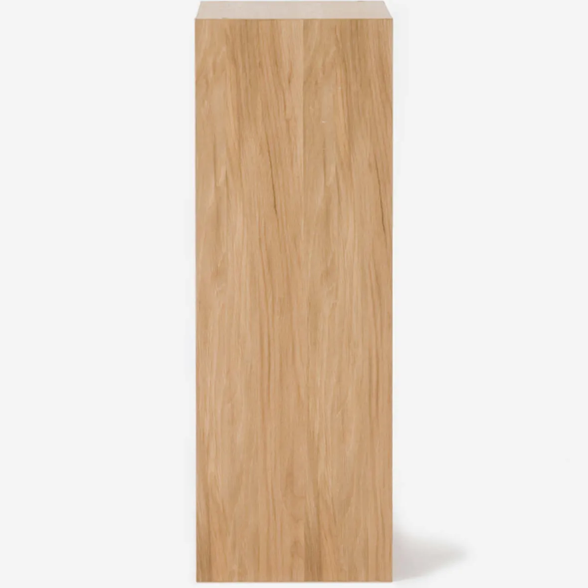 Muji Estantería estrecha de roble con 2 estantes