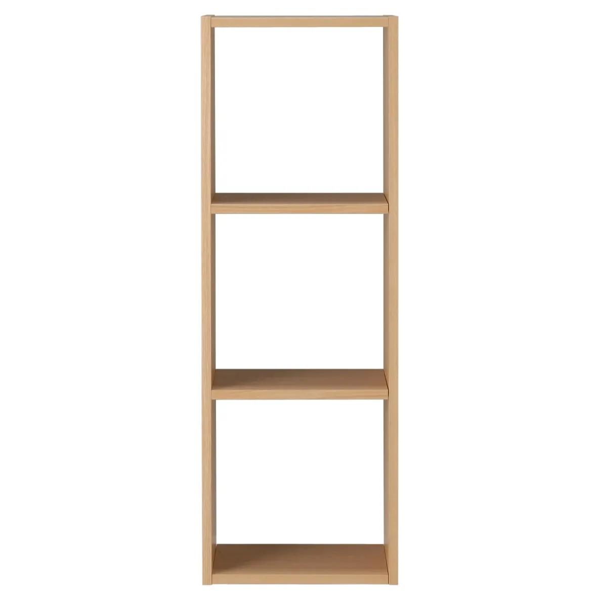 New Muji Estantería estrecha de roble con 3 estantes