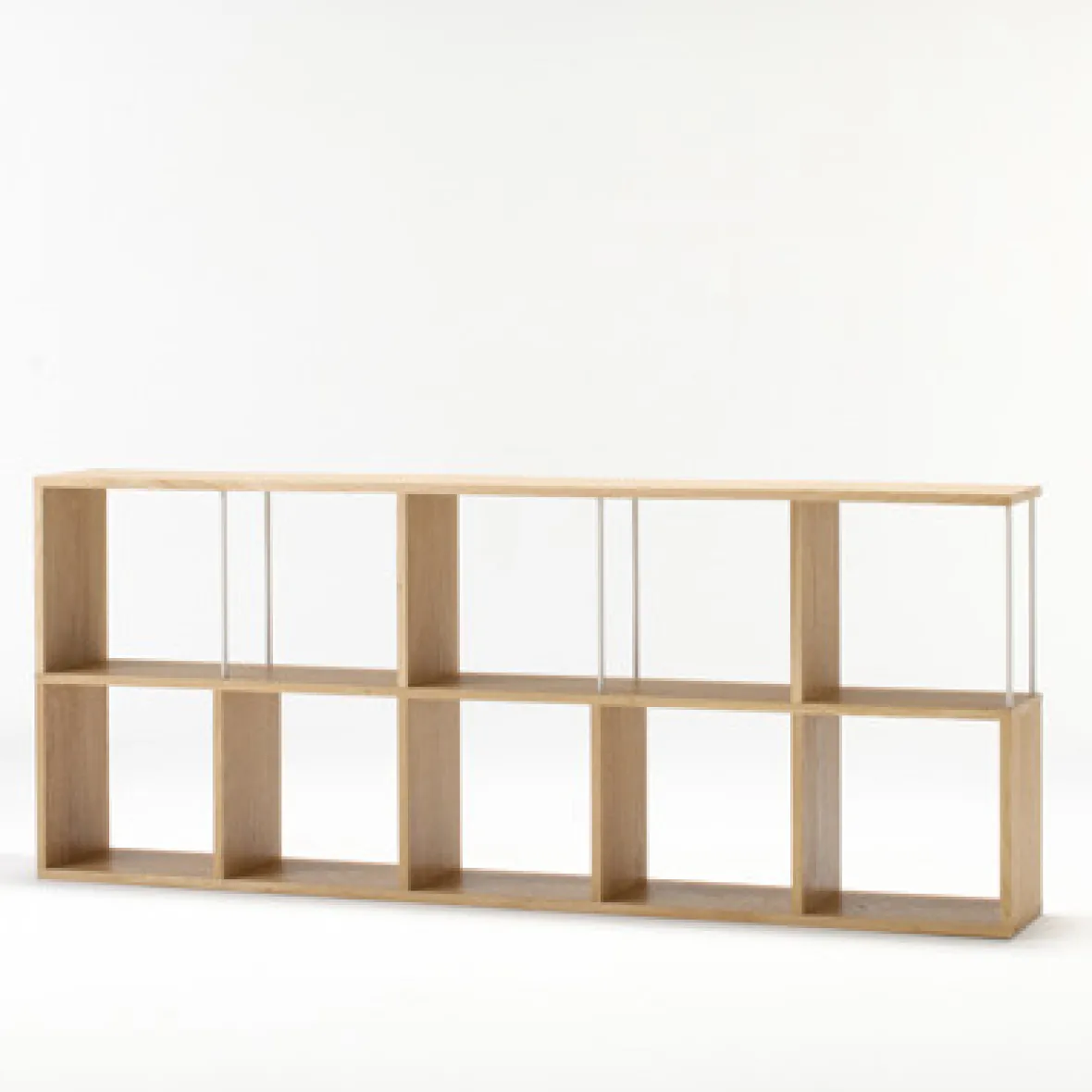 New Muji Estantería estrecha de roble con 3 estantes