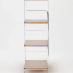 Discount Muji Estanteria de acero inoxidable y roble ‐ Ancha M