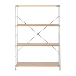 Discount Muji Estanteria de acero inoxidable y roble ‐ Ancha M