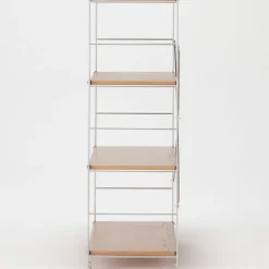 Discount Muji Estanteria de acero inoxidable y roble ‐ Ancha M