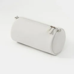 Muji Estuche Combinations Case de PU ‐ Cilíndrica, Gris