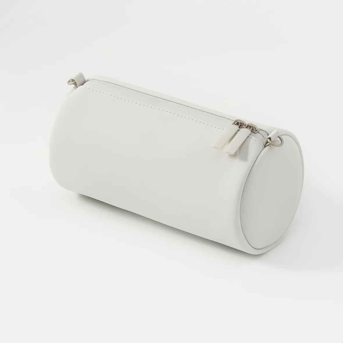 Muji Estuche Combinations Case de PU ‐ Cilíndrica, Gris