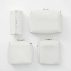 Muji Estuche Combinations Case de PU ‐ Cilíndrica, Gris