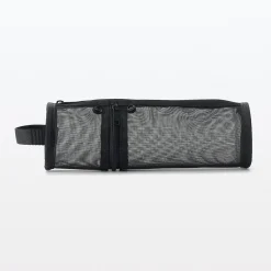 Hot Muji Estuche de malla de nailon para bolígrafos Negro