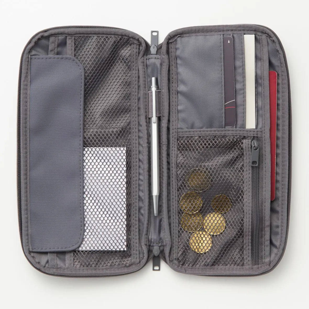 Online Muji Estuche fino para pasaporte Negro