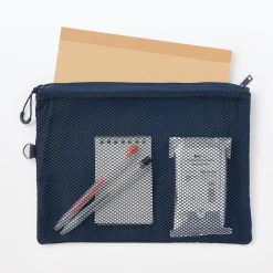 Sale Muji Estuche pequeño con doble cremallera L