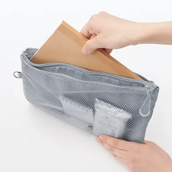 Sale Muji Estuche pequeño con doble cremallera L