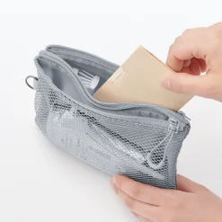 New Muji Estuche pequeño con doble cremallera M