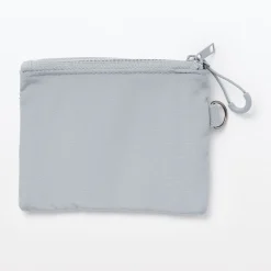 Clearance Muji Estuche pequeño con doble cremallera S Gris