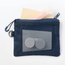 Clearance Muji Estuche pequeño con doble cremallera S Gris
