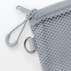 Clearance Muji Estuche pequeño con doble cremallera S Gris