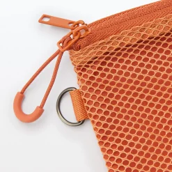 Clearance Muji Estuche pequeño con doble cremallera S Gris
