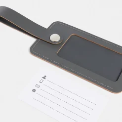 Best Muji Etiqueta de equipaje de cuero reciclado - Graphite
