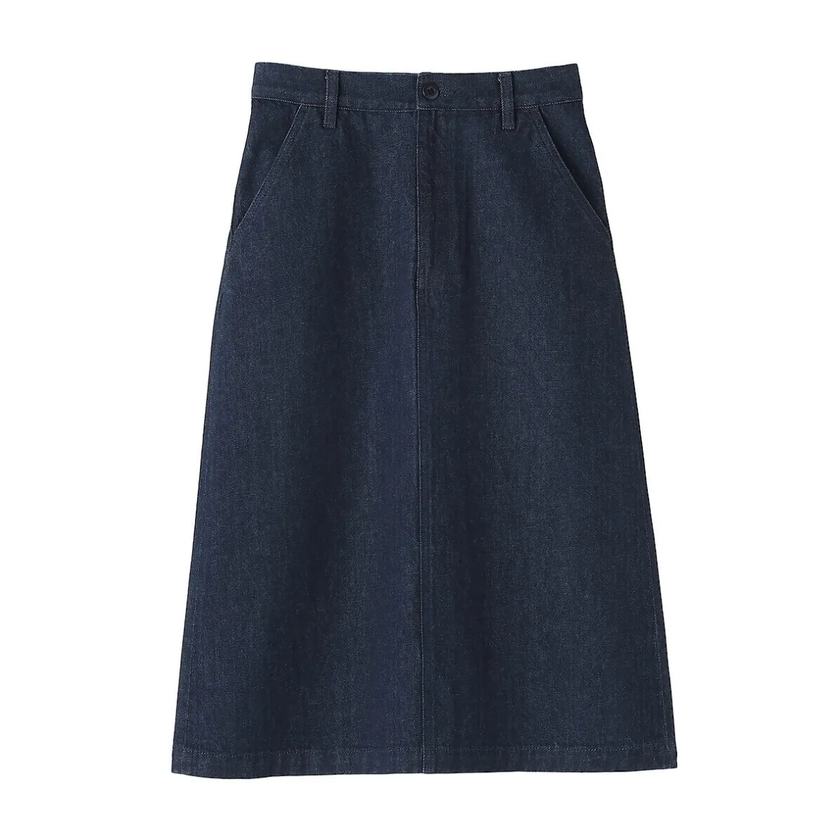 Muji Falda acampanada de mezcla de kapok para mujer