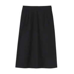 Outlet Muji Falda acampanada elástica y cepillada para mujer