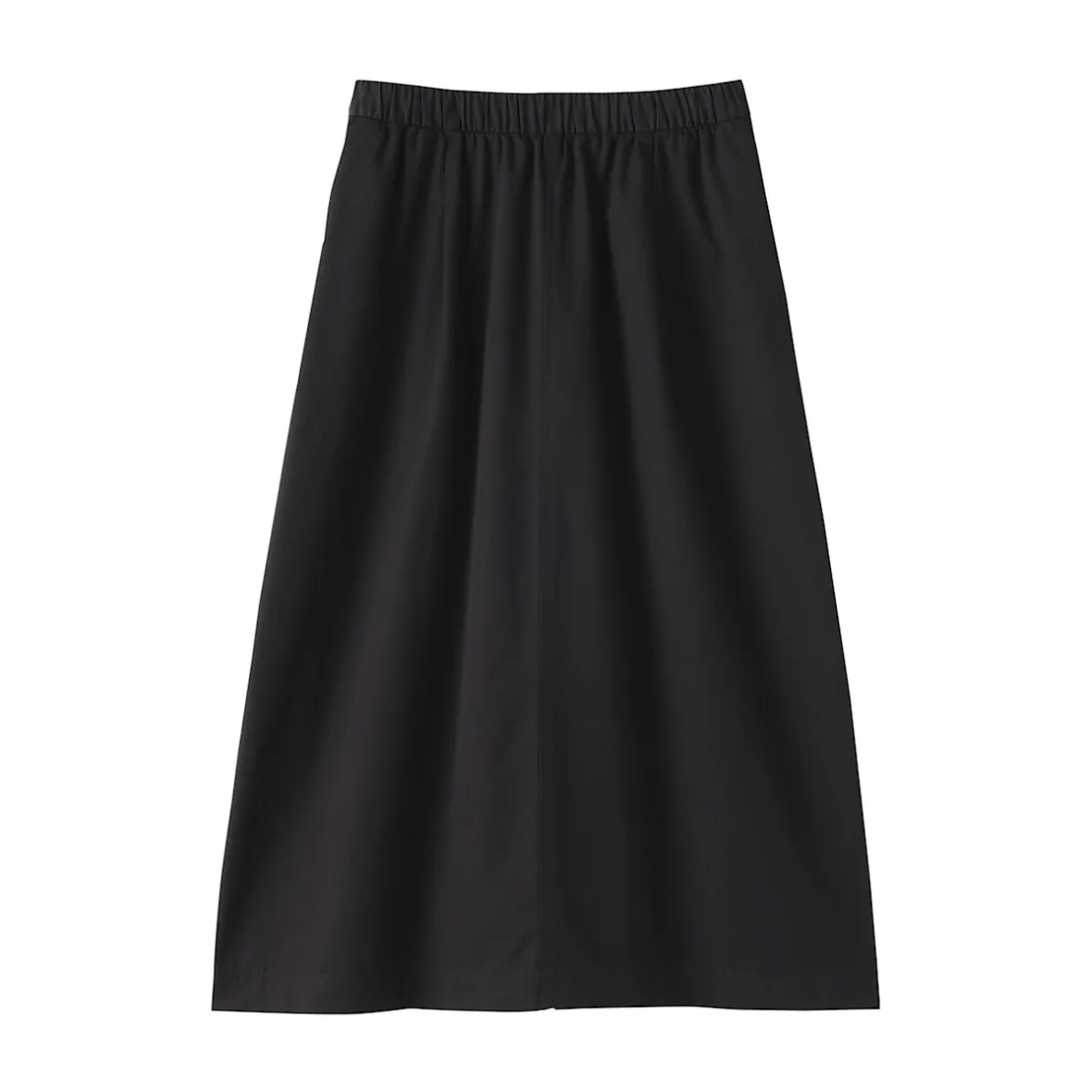 Sale Muji Falda cómoda de corte midi y algodón lavado para mujer