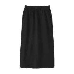 Discount Muji Falda midi de mezcla de algodón y tejido de sudadera ligera para mujer