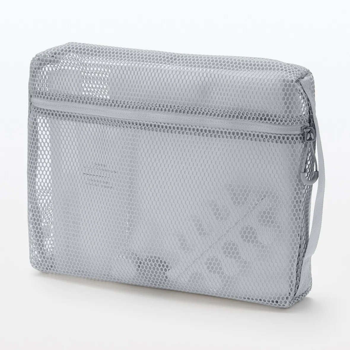 Muji Funda de malla de poliéster - Grande, Gris