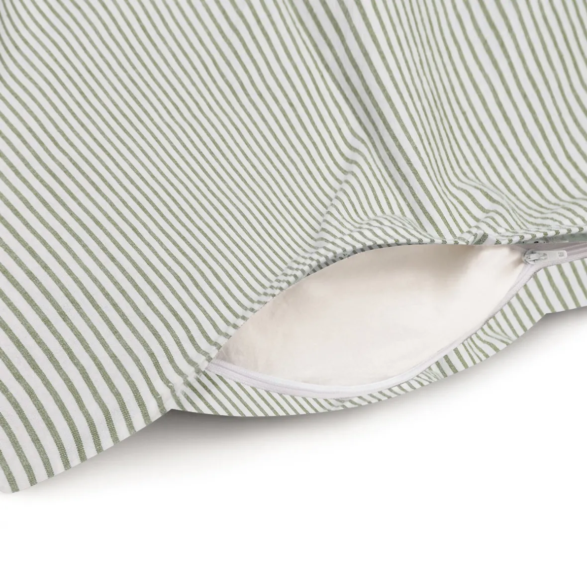 Hot Muji Funda nórdica de algodón con acabado lavado ‐ Doble, Rayé