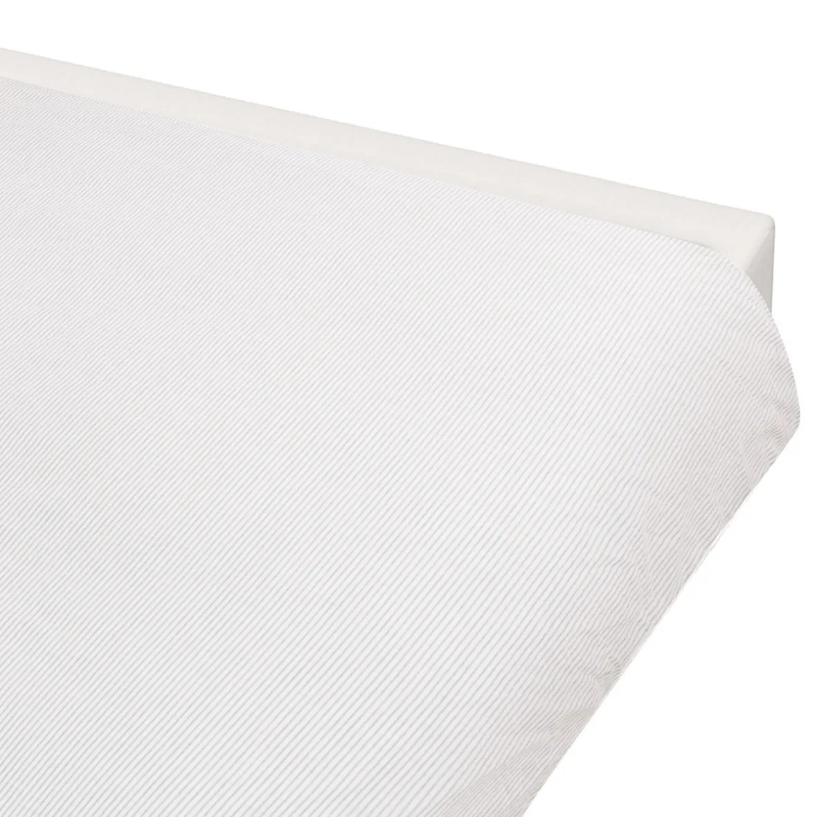 Hot Muji Funda nórdica de algodón con acabado lavado ‐ Doble, Rayé
