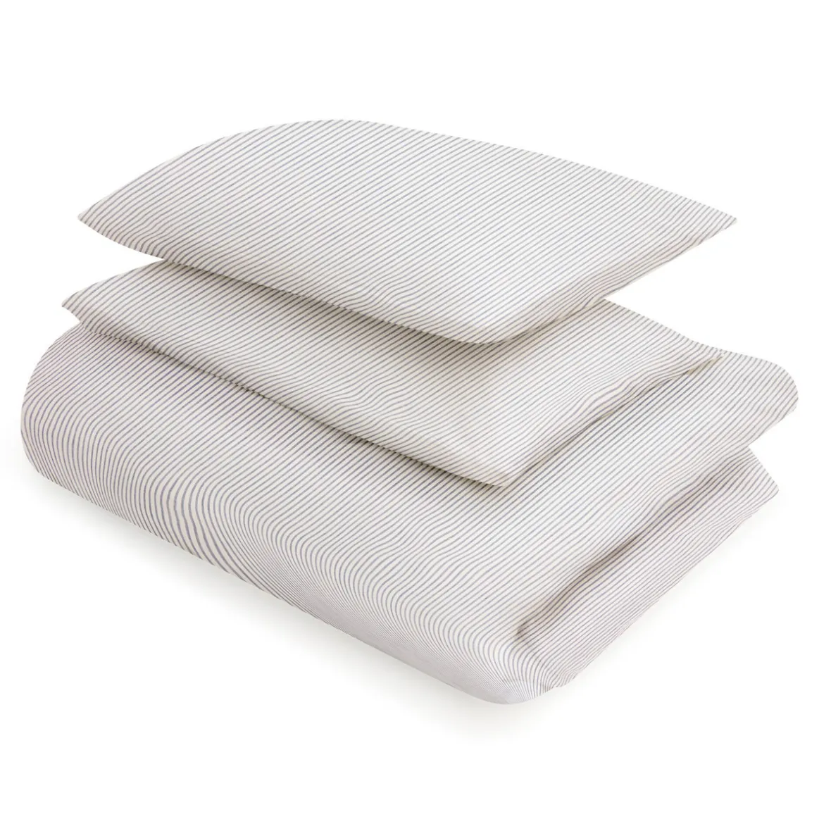 Hot Muji Funda nórdica de algodón con acabado lavado ‐ Doble, Rayé