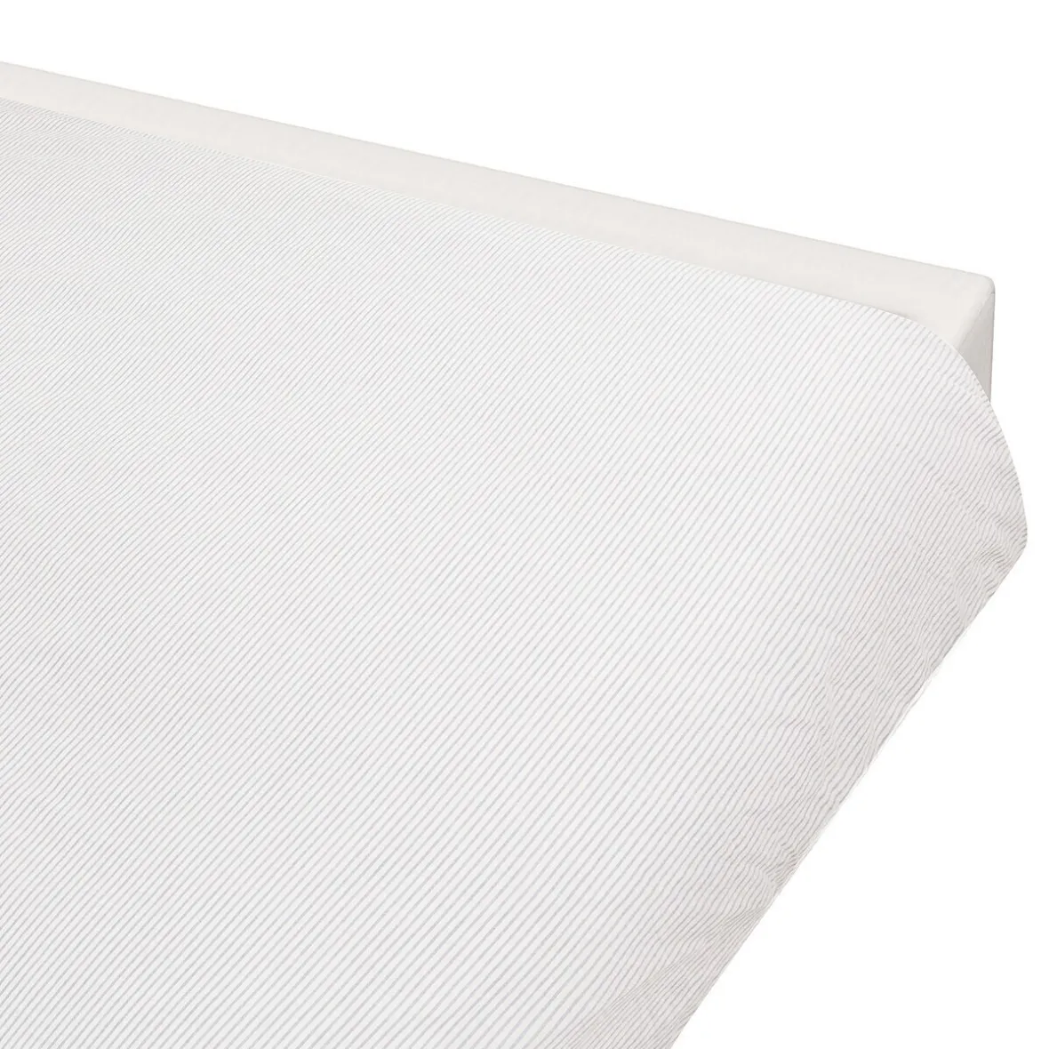 Outlet Muji Funda nórdica de algodón con acabado lavado ‐ Doble grande, Rayé