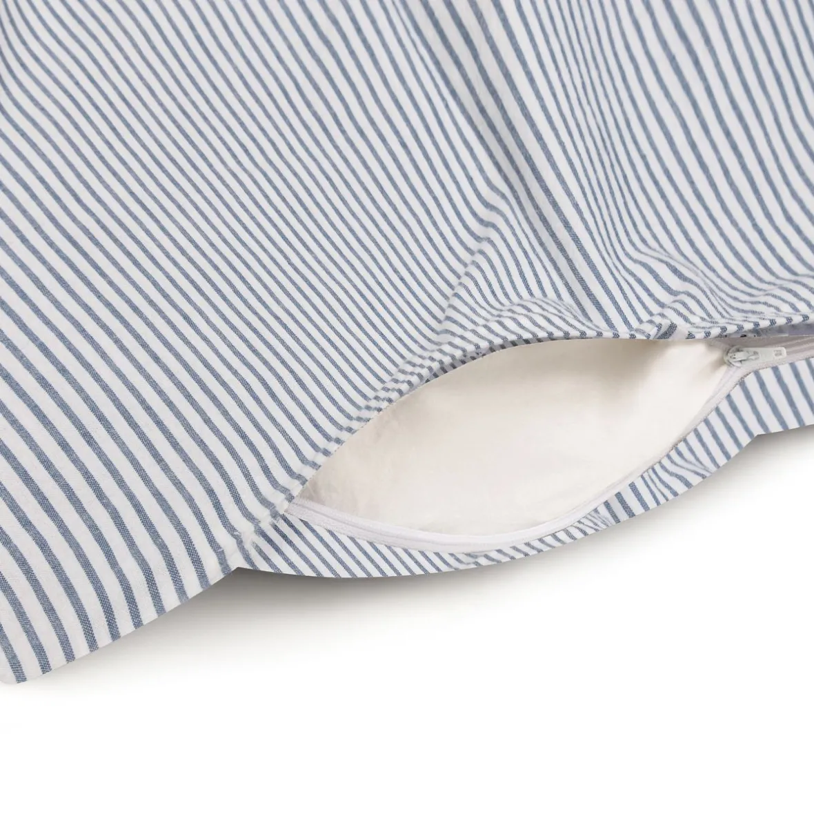 Outlet Muji Funda nórdica de algodón con acabado lavado ‐ Doble grande, Rayé