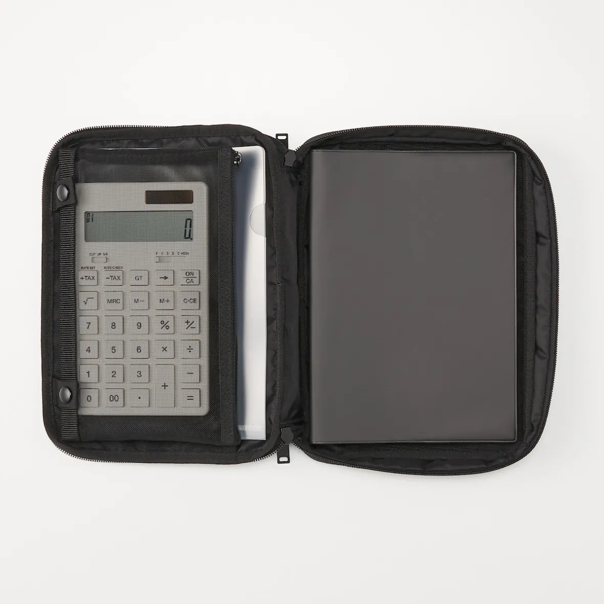 Muji Funda para agenda de poliéster con estuche para bolígrafos A5