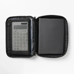 Muji Funda para agenda de poliéster con estuche para bolígrafos A5