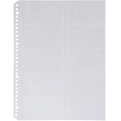 Discount Muji Fundas transparentes A4 con divisiones para tarjetas