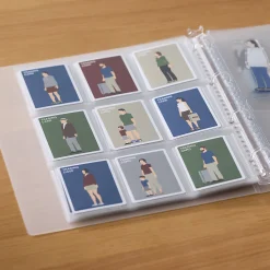 Discount Muji Fundas transparentes para A4 de ancho ‐ 9 compartimentos, tamaño de cartas coleccionables
