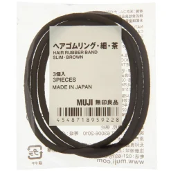 Muji Goma de pelo (pack de 3)