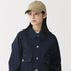 Muji Gorra de sarga de algodón