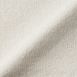 Online Muji Jersey de cuello redondo en textura bouclé de mezcla de algodón para mujer