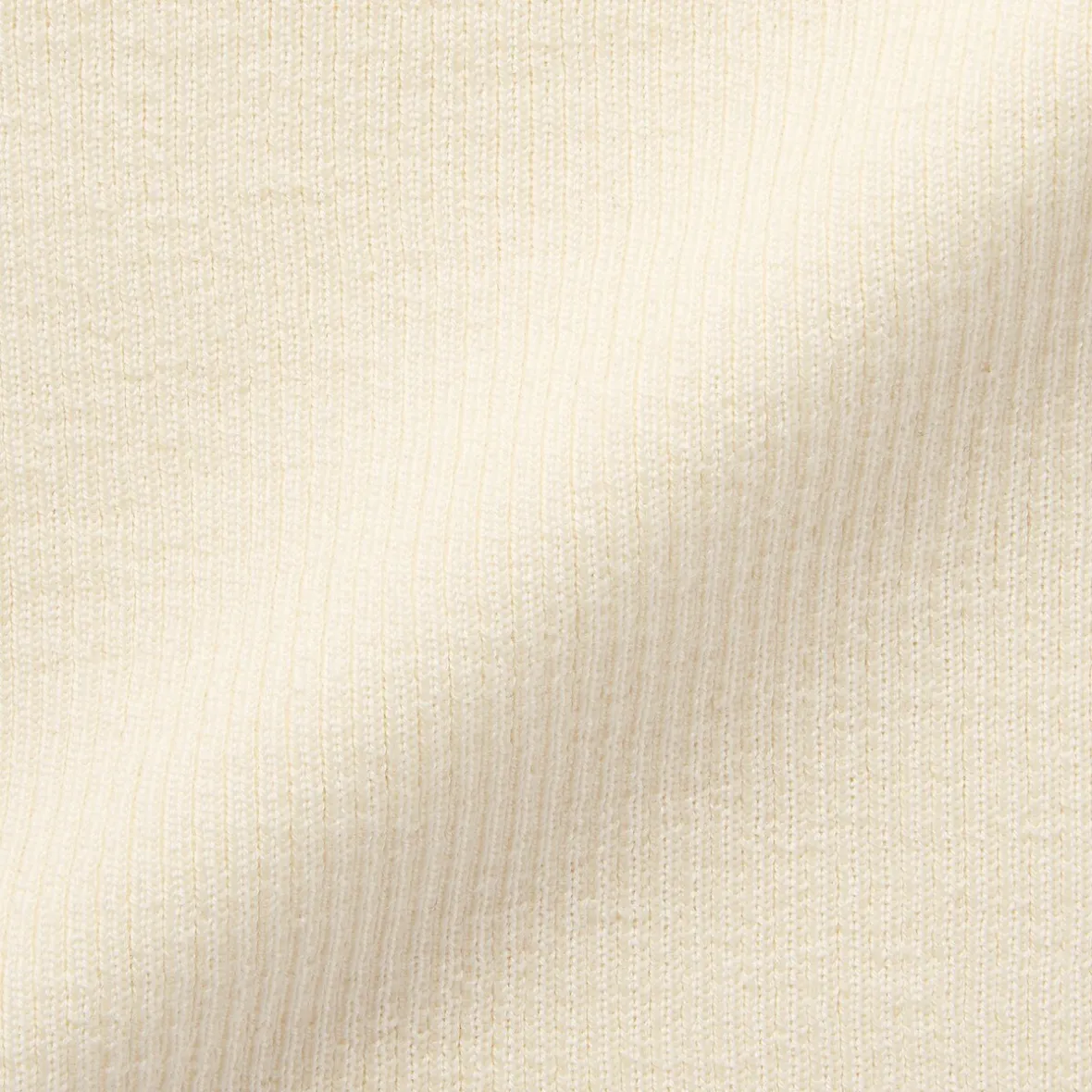 Outlet Muji Jersey de lana con cuello de tortuga acanalado