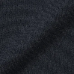 Outlet Muji Jersey de lana de punto medio con cuello redondo para hombre