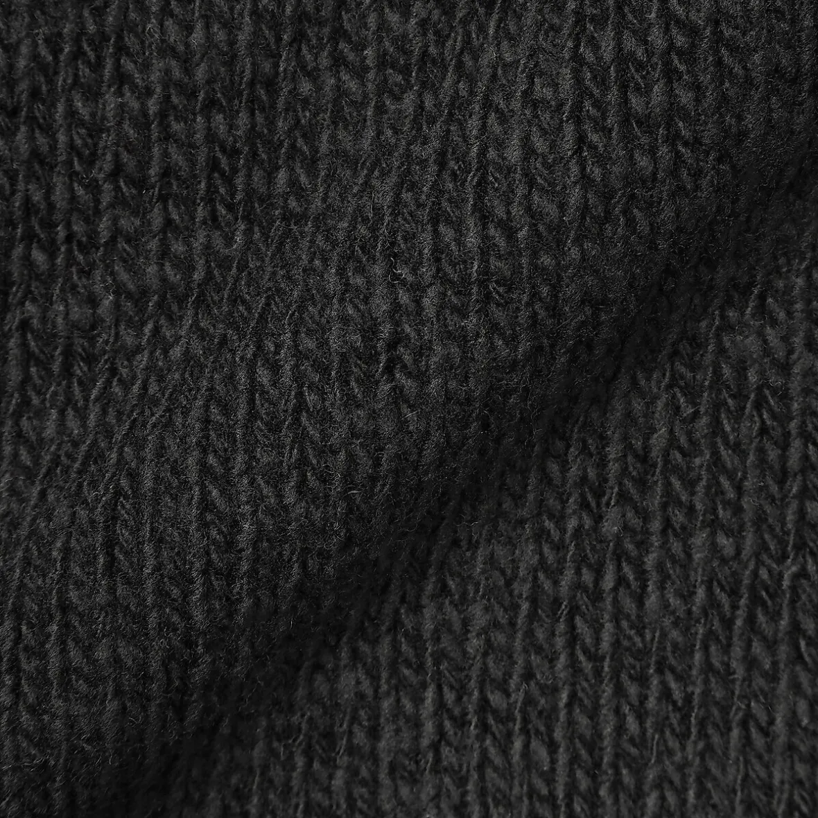 Outlet Muji Jersey de lana merina, punto grueso y cuello redondo para hombre