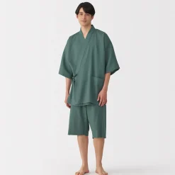 Muji Jinbei waffle unisex de mezcla de lyocell
