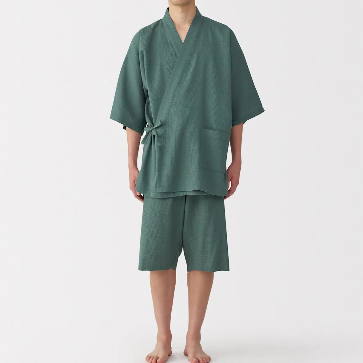 Muji Jinbei waffle unisex de mezcla de lyocell