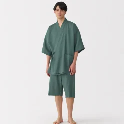 Muji Jinbei waffle unisex de mezcla de lyocell